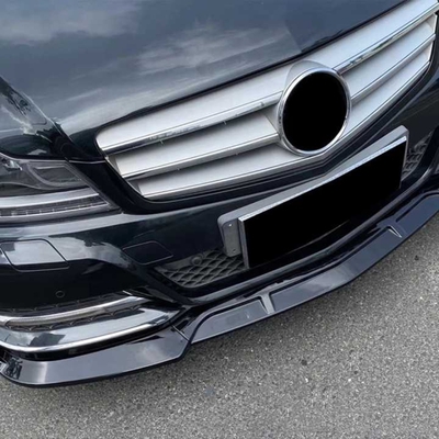 W204 2007-2014 C SERISI IÇIN ÖN LIP BRS - PIANO BLACK (PARLAK SIYAH) (AMG İÇİN)